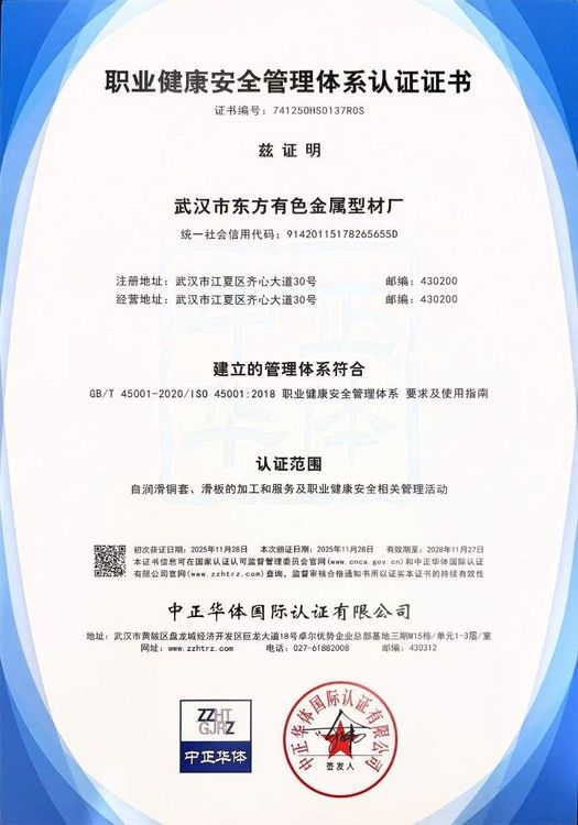 ISO 45001 职业健康安全管理体系